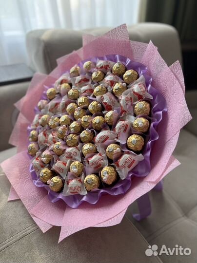 Сладкие букеты из конфет