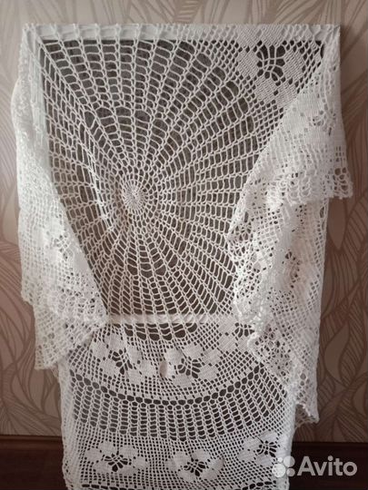 Скатерть круглая вязаная