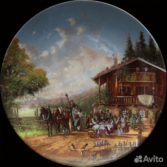 Деревенская жизнь серия настенных тарелок bradex