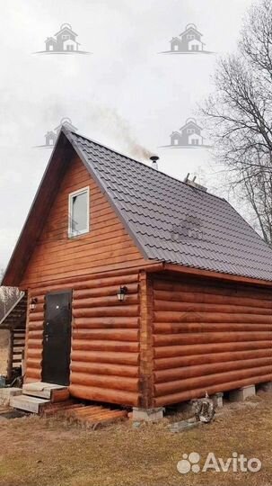 Рубленная баня 6*4м