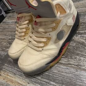 Air jordan 5 x off white