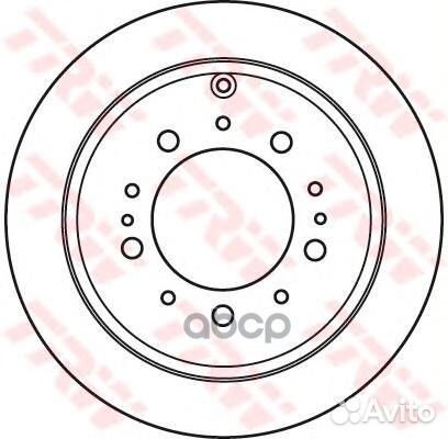 Диск тормозной toyota land cruiser J200 4.5D/4