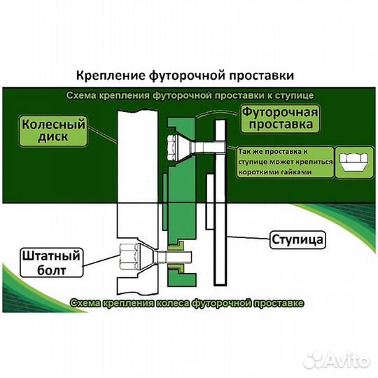 Проставка 20SP5114.3-67.1 (stud12x1.5)