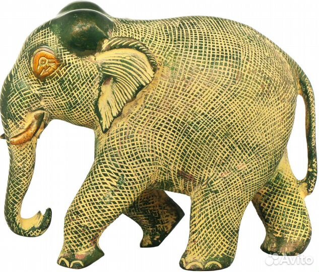Слон латунная статуя 2кг декор интерьер слоны