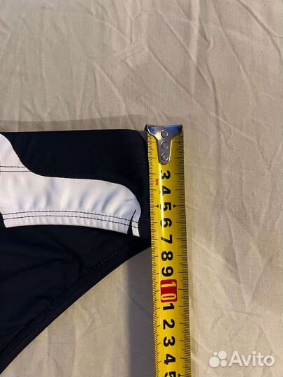 Мужские плавки L черные с низкой посадкой