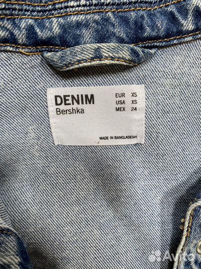 Джинсовая рубашка женская Bershka р 44-46