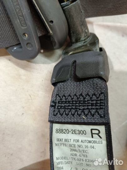Ремень безопасности передний правый Hyundai Tucson