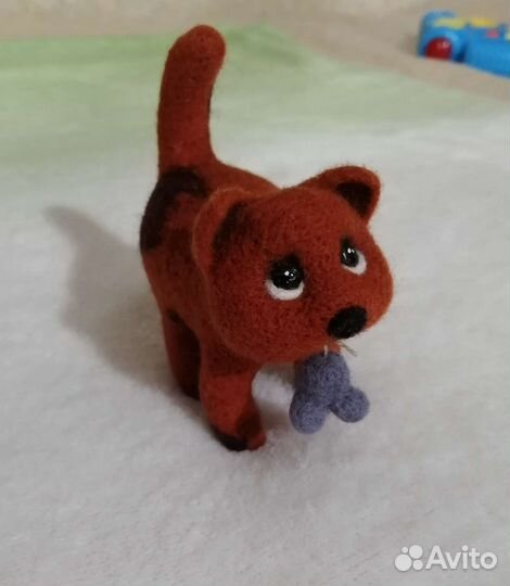 Кошечка Маруся из шерсти