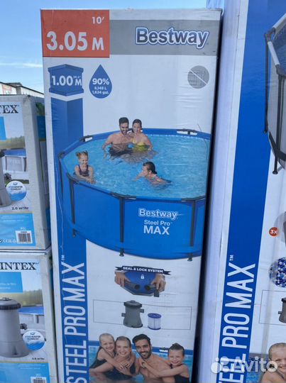 Каркасный бассейн Steel Pro Max 305х100см,с фил