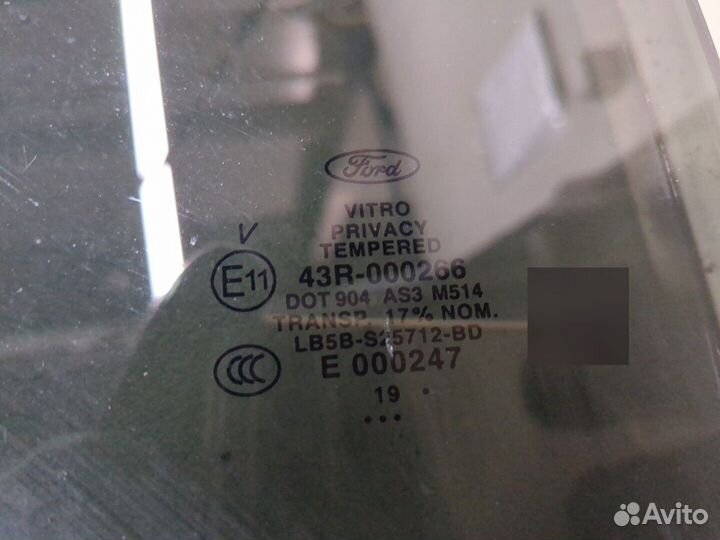 Стекло боковой двери Ford Explorer 2019, 2020
