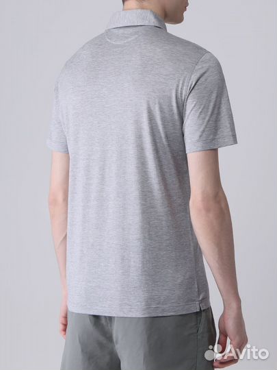 Поло из шелка и хлопка Brunello Cucinelli