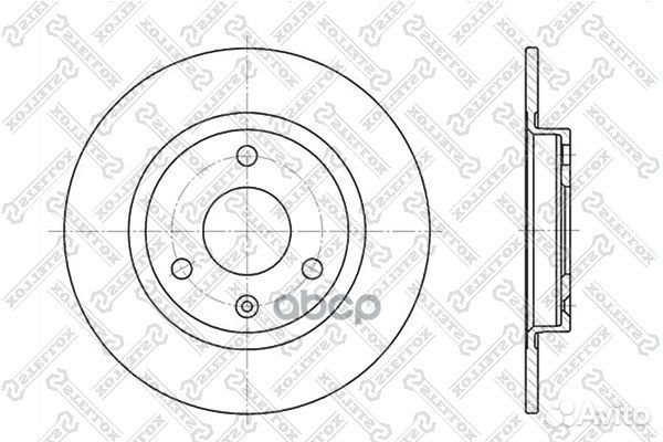 6020-9917-SX диск тормозной передний Peugeot 1