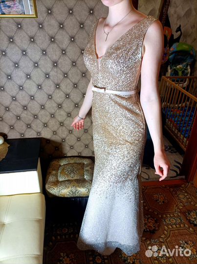 Выпускное(свадебное) платье с накидкой