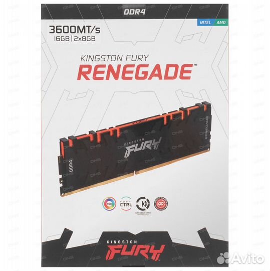 Оперативная память ddr4 16gb 3600 Kingston