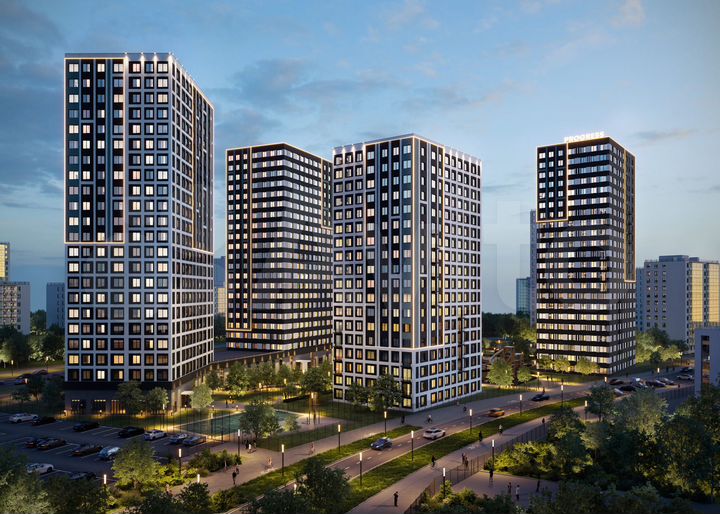 2-к. квартира, 54,4 м², 16/18 эт.