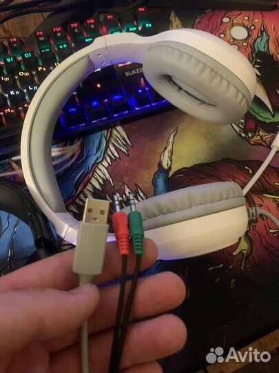 Наушники Dexp Anger белые