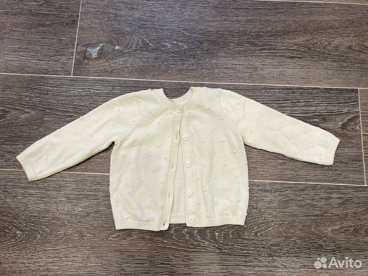 Рубашка и кофта для девочки kiabi mothercare 68-74