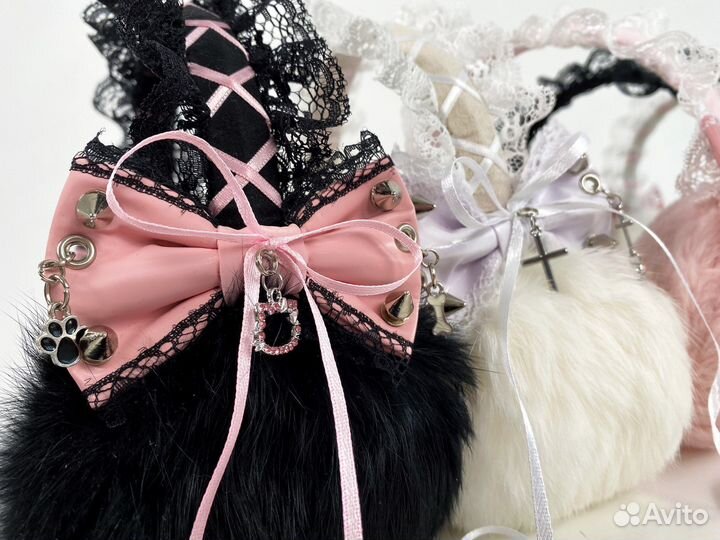 Меховые наушники натуральный мех