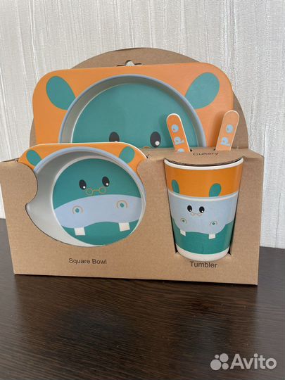 Новый набор бамбуковой посуды