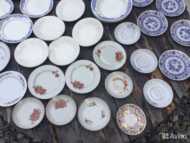 Тарелки блюдца фарфор СССР винтаж