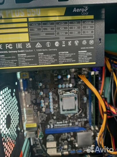 Блок питания aerocool vx plus 500w