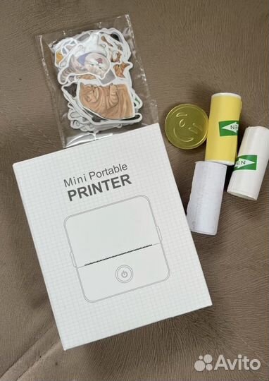 Портативный мини принтер новый