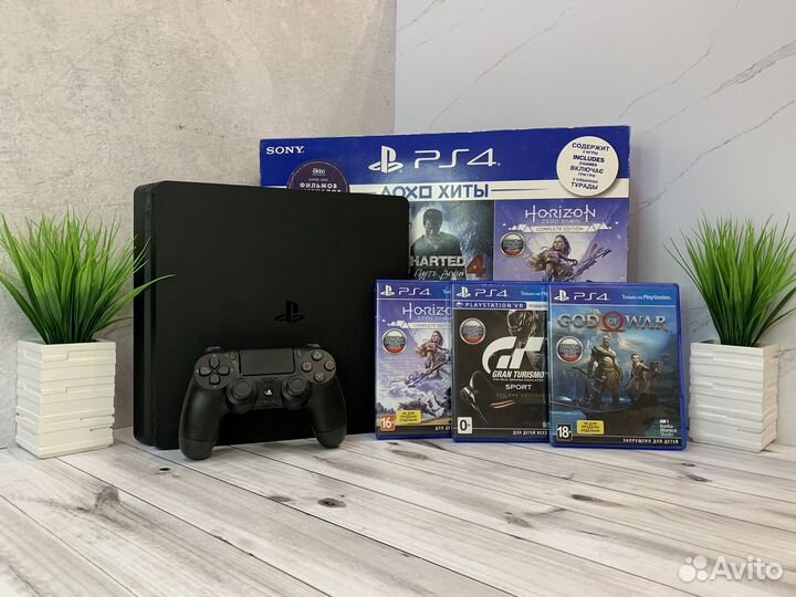 Идеальная Sony PS4 Slim 500GB / 2208A / Гарантия