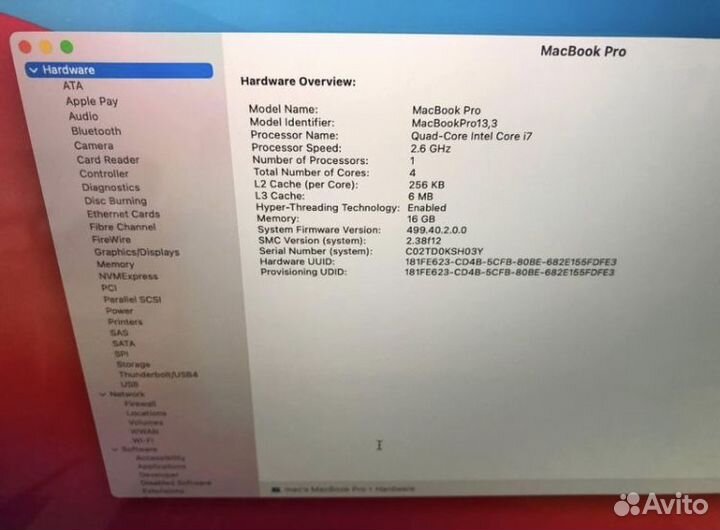 Apple MacBook pro 15 Touch bar 2016