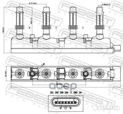 Катушка зажигания 18640003 Febest