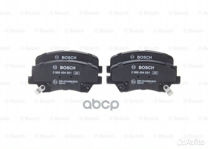 0 986 494 691 колодки дисковые п. KIA Optima