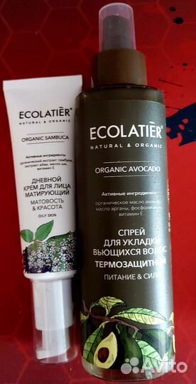 Только набором Ecolatier крем и спрей термозащита