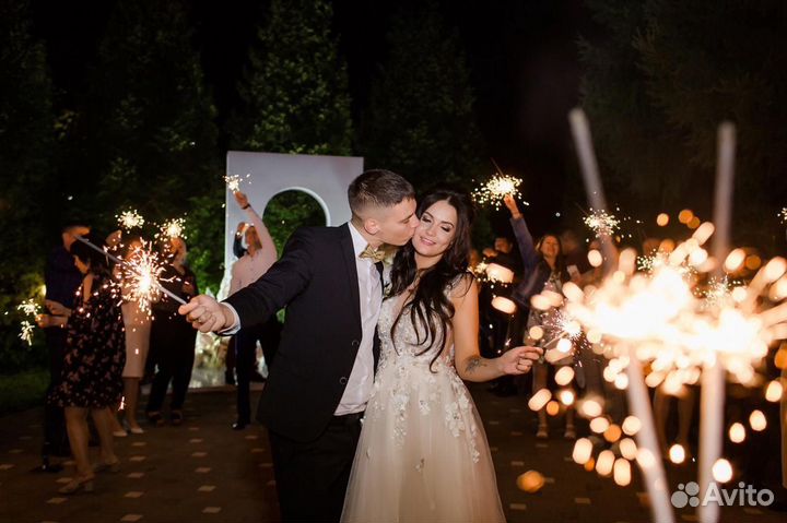 Большие бенгальские свечи на свадьбу