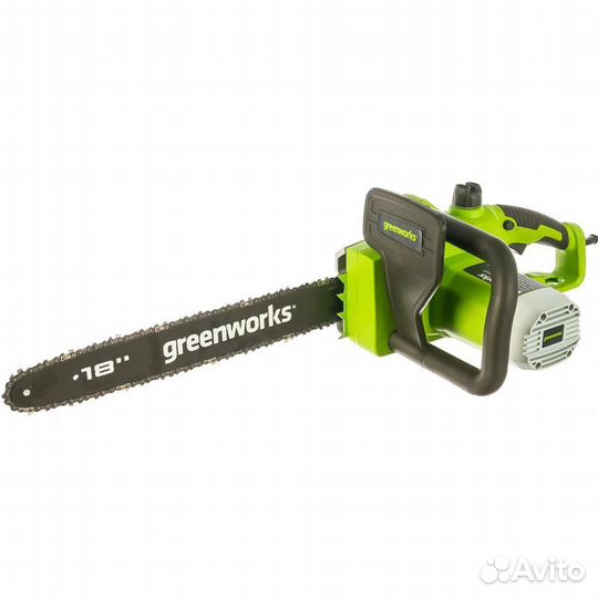 Электрическая цепная пила Greenworks GCS2046, 2000