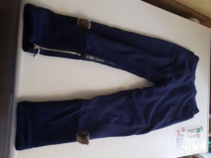 Штаны для девочки теплые