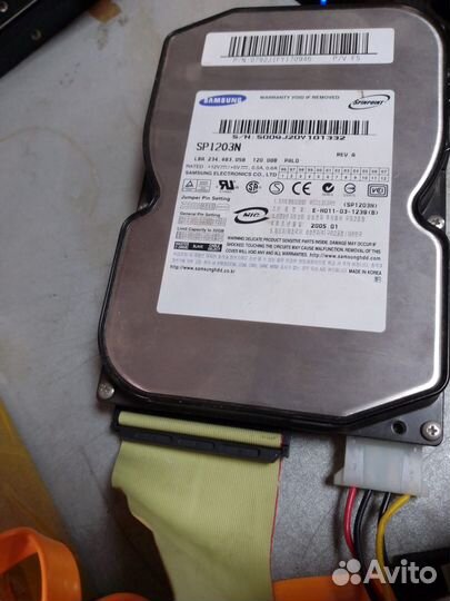 Жесткий диск Samsung 120 Gb 7200rpm IDE (с бэдами)