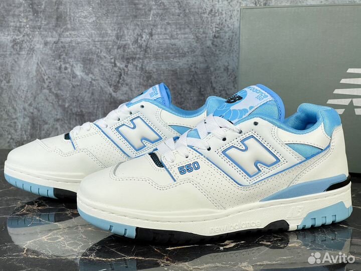 New Balance 550 UNC White University Blue