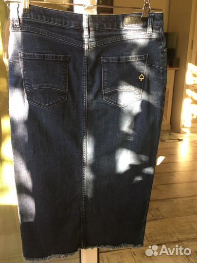 Юбка джинсовая бу 46 размер Италия