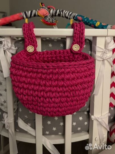 Корзинка ручной работы на детский велосипед