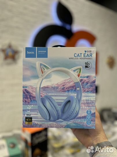 Беспроводные наушники Hoco Cat ear Детские