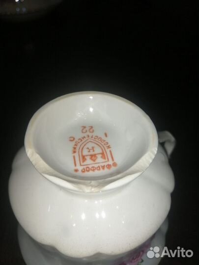 Винтажные чайные пары и сахарница Коростень