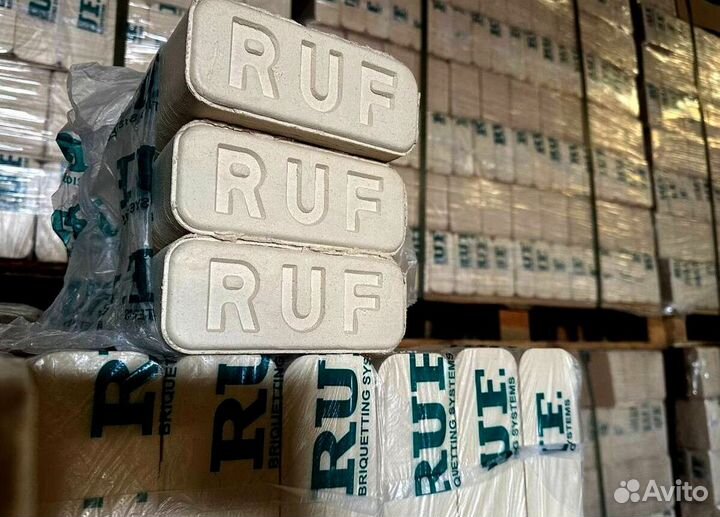 Топливные брикеты ruf из березовой пыли