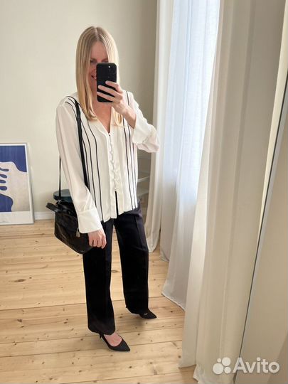 Шелковая блузка Zara новая с биркой