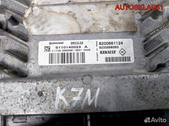 Блок эбу Renault Logan 1.6 K7M 8200661124