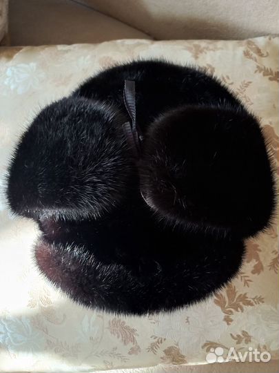 Шапка ушанка норковая