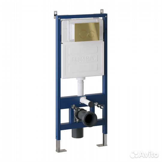 Комплект инсталяц. золото мат+унитаз GR-4441S Gro