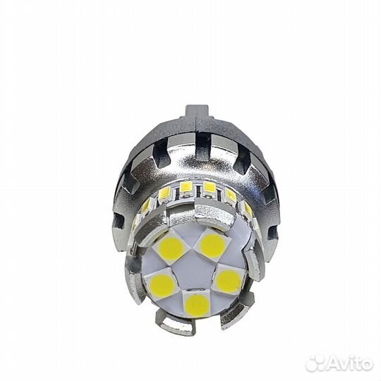 Лампы LED 7440 W21W белые 2шт Zircon