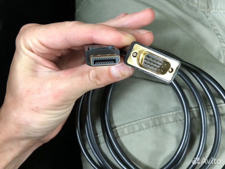 Кабель displayport vga