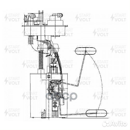 Бензонасос в сборе daewoo matiz 98- 0.8I/1.0I