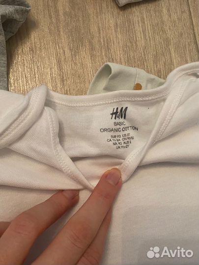 Боди слип hm 92-98 размер