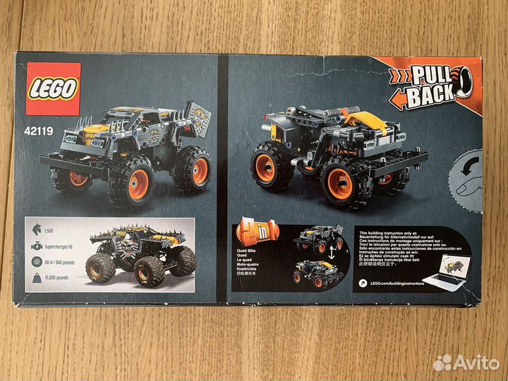 Конструктор lego Technic 42119 Monster Jam Max-D